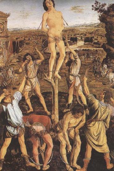 Sandro Botticelli Antonio and Piero del Pollaiolo Martyrdom or St Sebastian oil painting picture